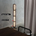 American Iron Cream Glass Floor Lamp, Dining Room Ceiling Lamp, LED Dimmable Metallic Lustre Lamp for Living Room Table Lamps
