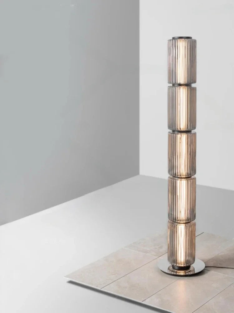 American Iron Cream Glass Floor Lamp, Dining Room Ceiling Lamp, LED Dimmable Metallic Lustre Lamp for Living Room Table Lamps