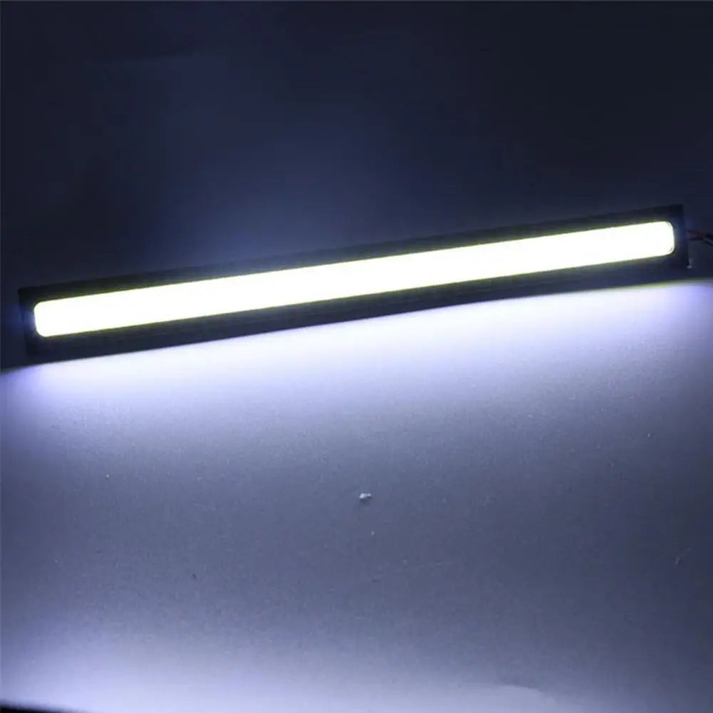 2Pcs Car Headlight LED 28 Lights Ultra-thin Waterproof COB Daytime Running Light for Universal Auto Modification