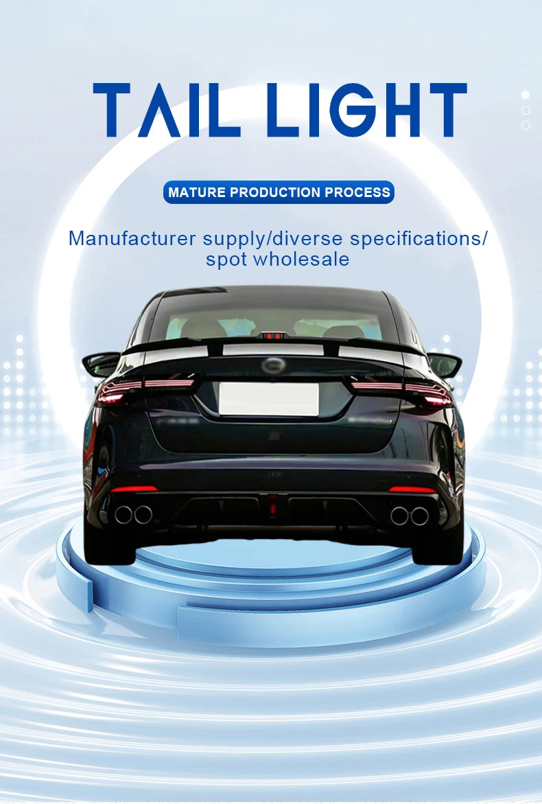 Taillight Tools New CSL Style Lights For GAC Trumpchi EMPOW 2021-2024 Tail Lamp Modified DRL LED Horse Race Car Accessories