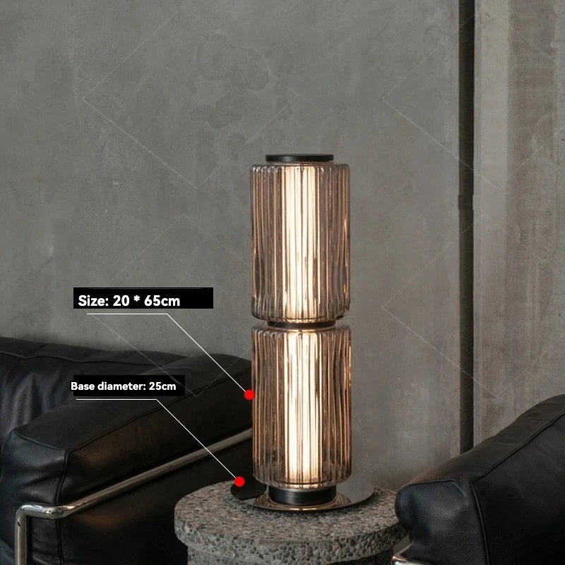 American Iron Cream Glass Floor Lamp, Dining Room Ceiling Lamp, LED Dimmable Metallic Lustre Lamp for Living Room Table Lamps