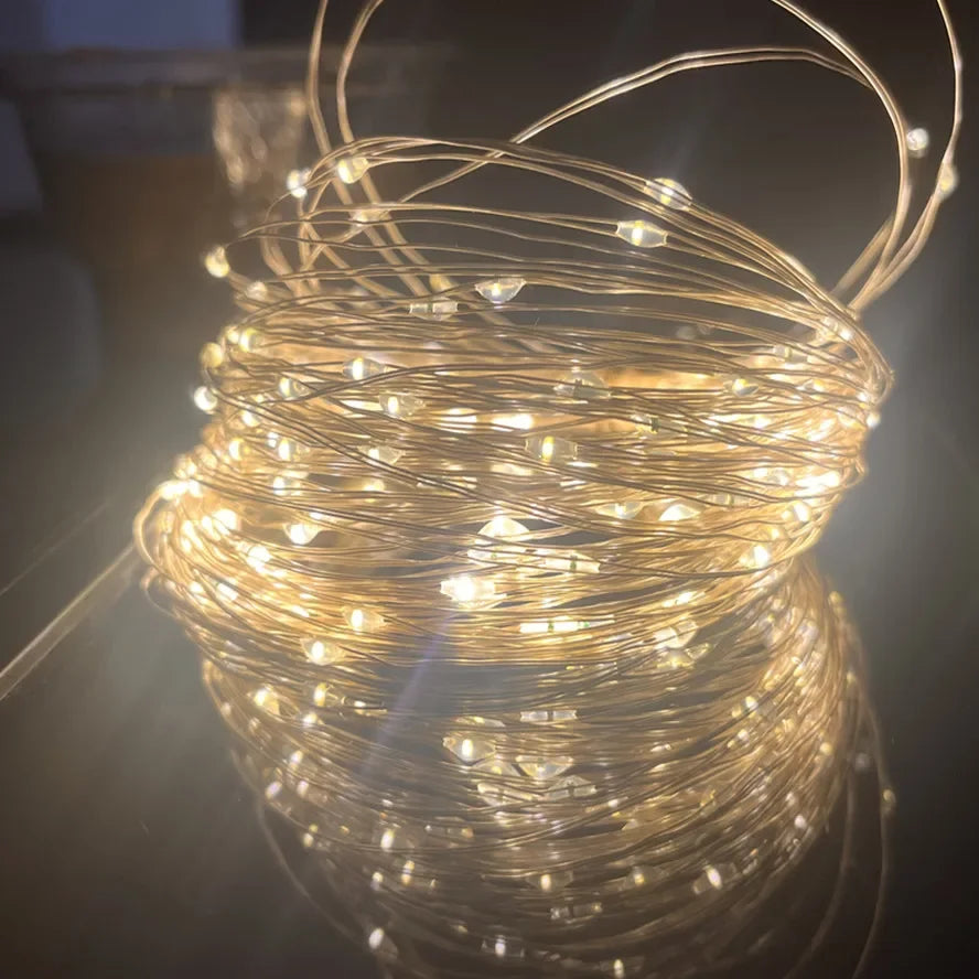 5M Waterproof Led Copper Wire Fairy Lights LED String Lights Battery Operated DIY Wedding Party Christmas Decoration Lights