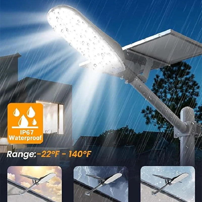 Modern Design Solar Street Lights Outdoor Human Motion Sensor Solar Lamp Super Bright 40000LM Waterproof IP67 Easy Install