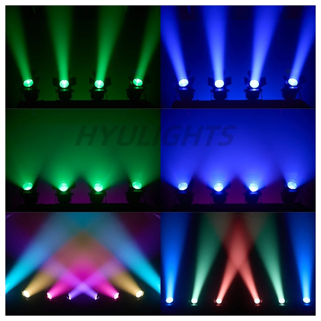 300W COB LED Zoom RGBW 5-50 Degree Beam&Wash Dimming LED DJ DMX Lighting For Party Nightclub Church Wedding Light