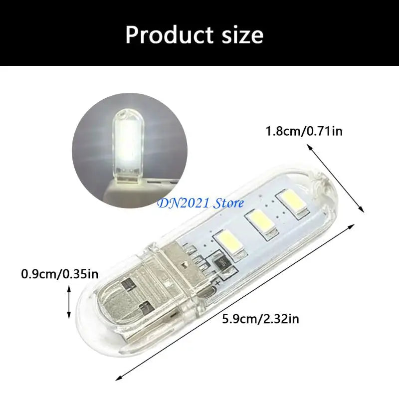 F3KE USB Power 6 LED Double Sided Night Lamp Delivering Balanced For Computer Use Home And Travel