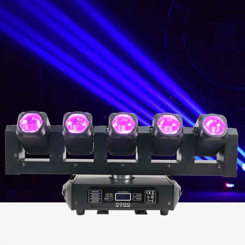 RGBW 4IN1 5X40W LED FIVE-HEAD BEAM Light DMX512 LED  Stage Lighting for Lighting Show DJ Disco Party Bar Wedding