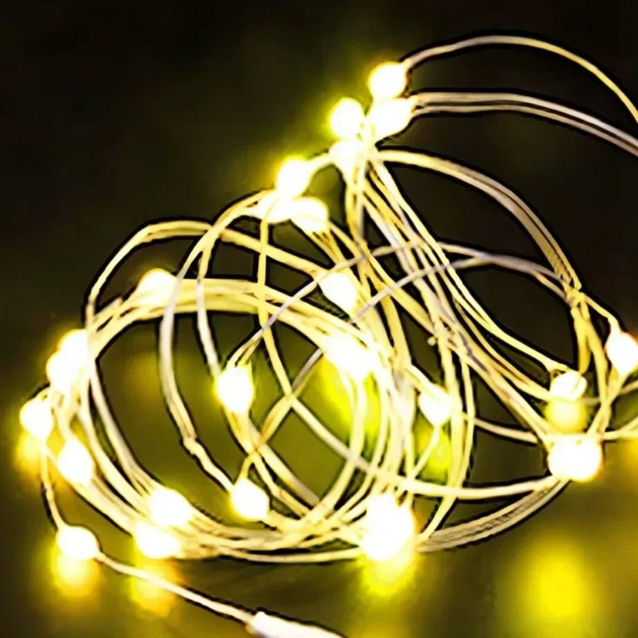 5M Waterproof Led Copper Wire Fairy Lights LED String Lights Battery Operated DIY Wedding Party Christmas Decoration Lights