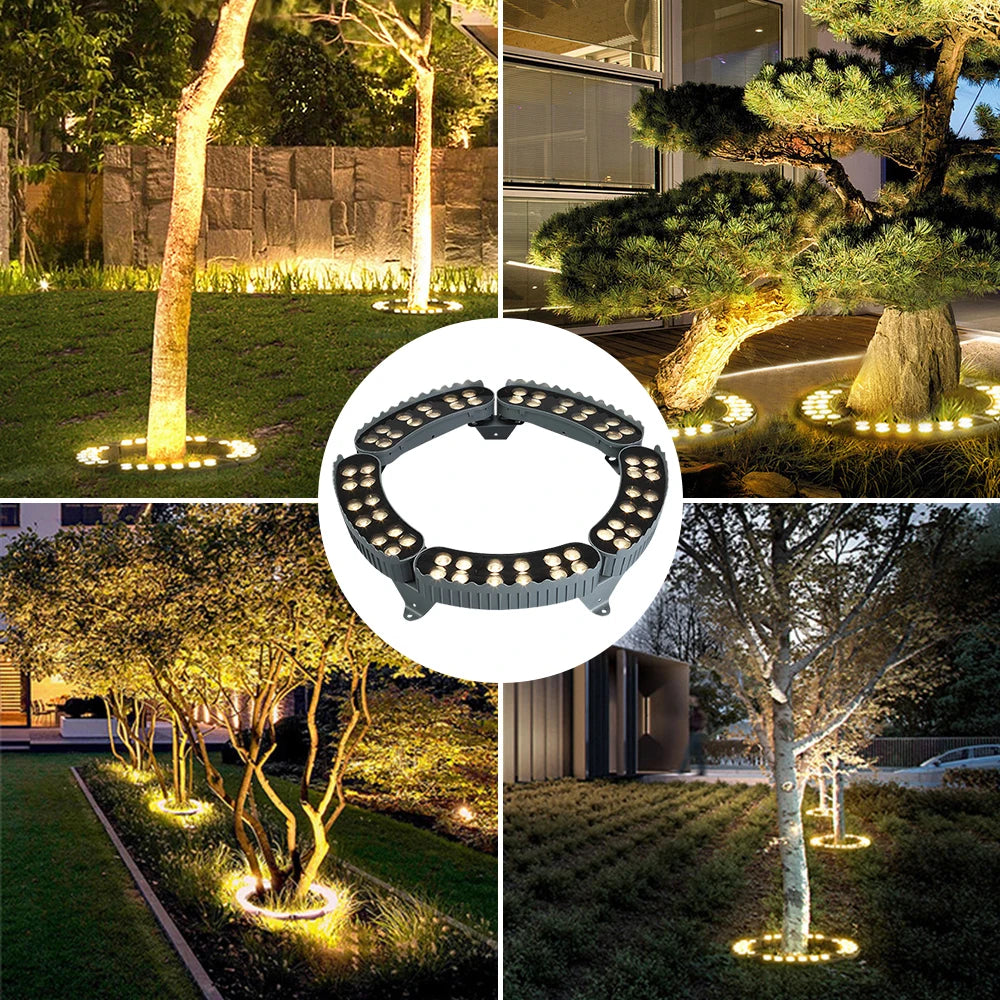 4PCS Led Garden Tree Hug Lights Night Projection Outdoor Landscape Lamp IP65 Waterproof For Home Decoration Garden Park Yard