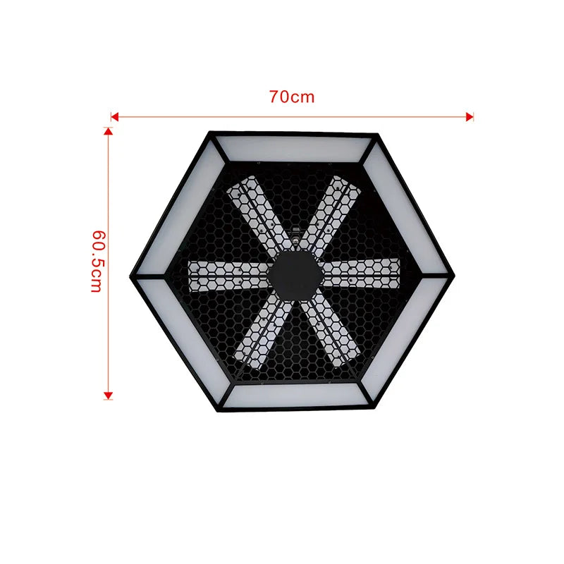 Vintage 150W LED Pixel Hexagonal Strobe Light DMX Bar Clear Night Club Stage Atmosphere Lights Blinder Flat Ceiling Pendant Lamp