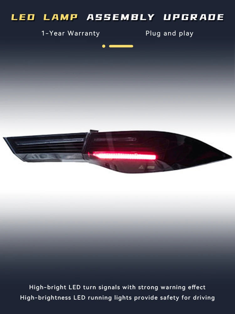 Taillight Tools New CSL Style Lights For GAC Trumpchi EMPOW 2021-2024 Tail Lamp Modified DRL LED Horse Race Car Accessories