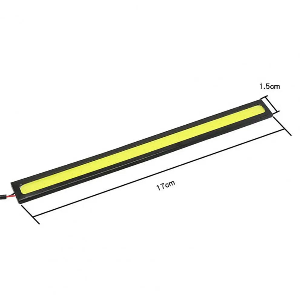 2Pcs Car Headlight LED 28 Lights Ultra-thin Waterproof COB Daytime Running Light for Universal Auto Modification