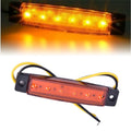 1PC 12V 6LEDS Lorry Side Marker Indicator Low Led Trailer Light Rear Side Lamp