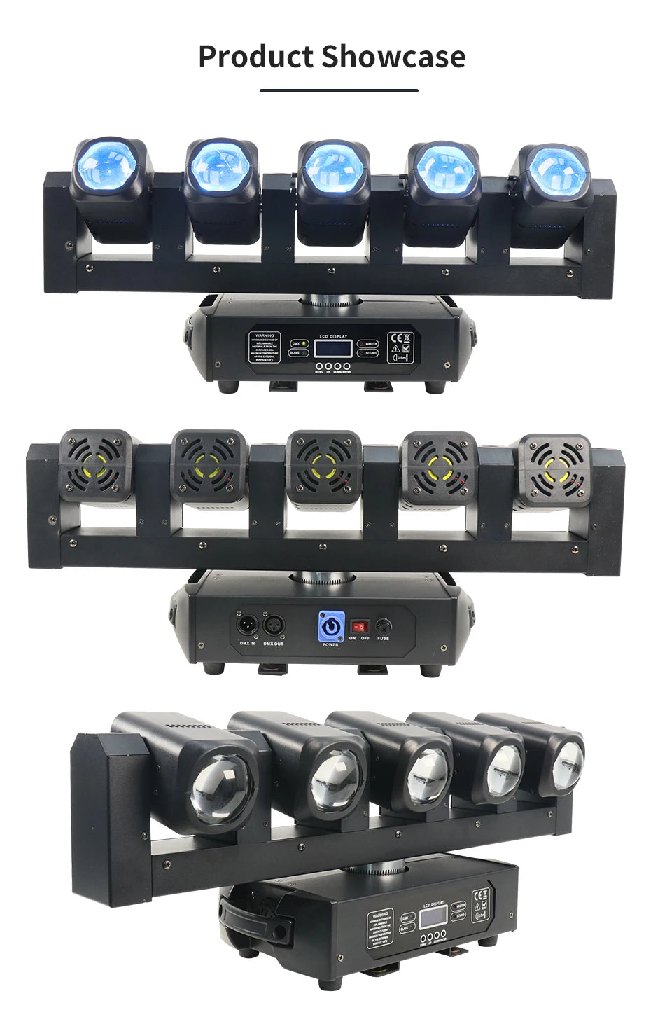 RGBW 4IN1 5X40W LED FIVE-HEAD BEAM Light DMX512 LED  Stage Lighting for Lighting Show DJ Disco Party Bar Wedding