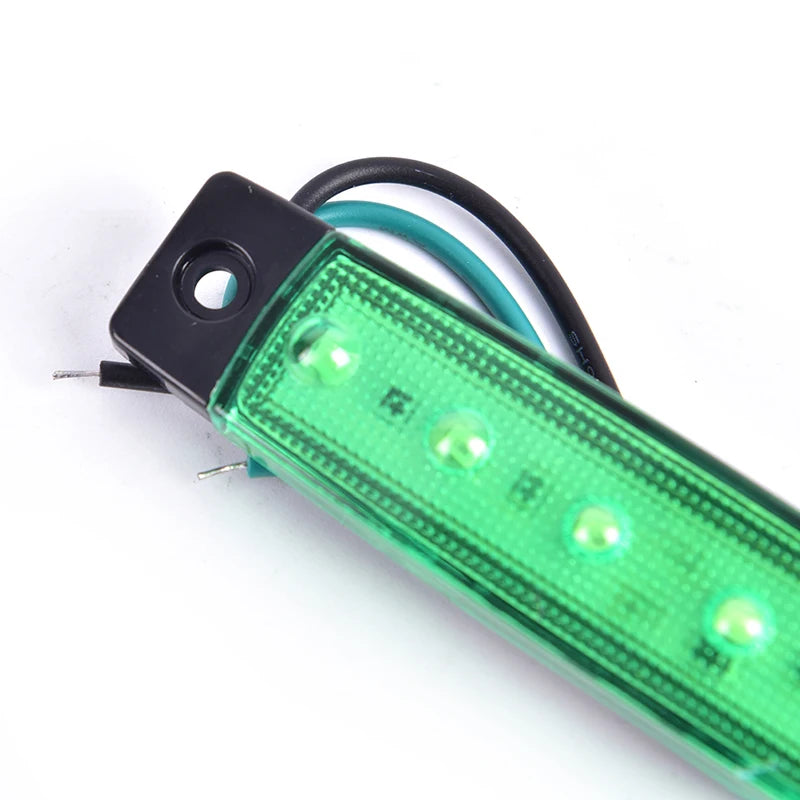 1PC 12V 6LEDS Lorry Side Marker Indicator Low Led Trailer Light Rear Side Lamp