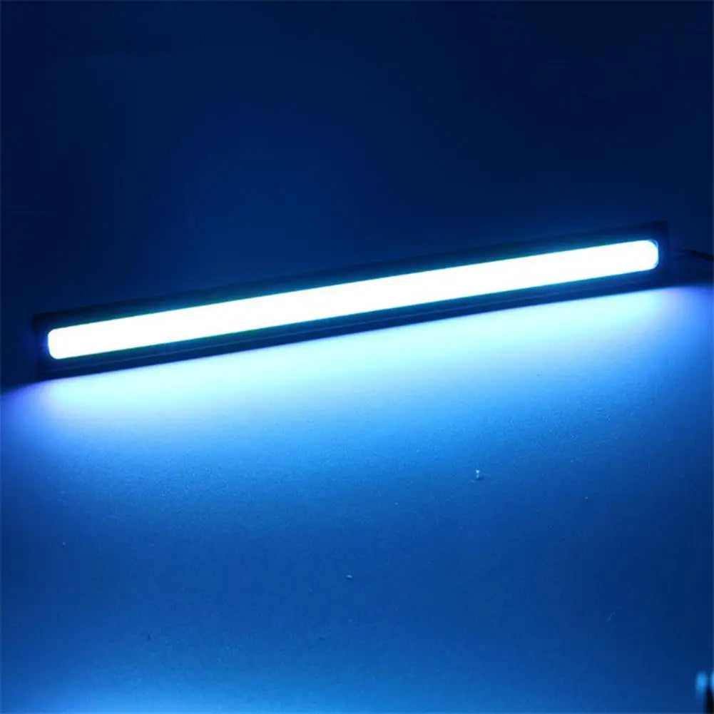 2Pcs Car Headlight LED 28 Lights Ultra-thin Waterproof COB Daytime Running Light for Universal Auto Modification