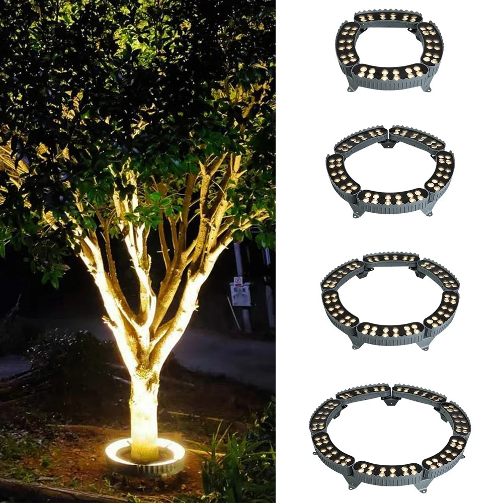 4PCS Led Garden Tree Hug Lights Night Projection Outdoor Landscape Lamp IP65 Waterproof For Home Decoration Garden Park Yard
