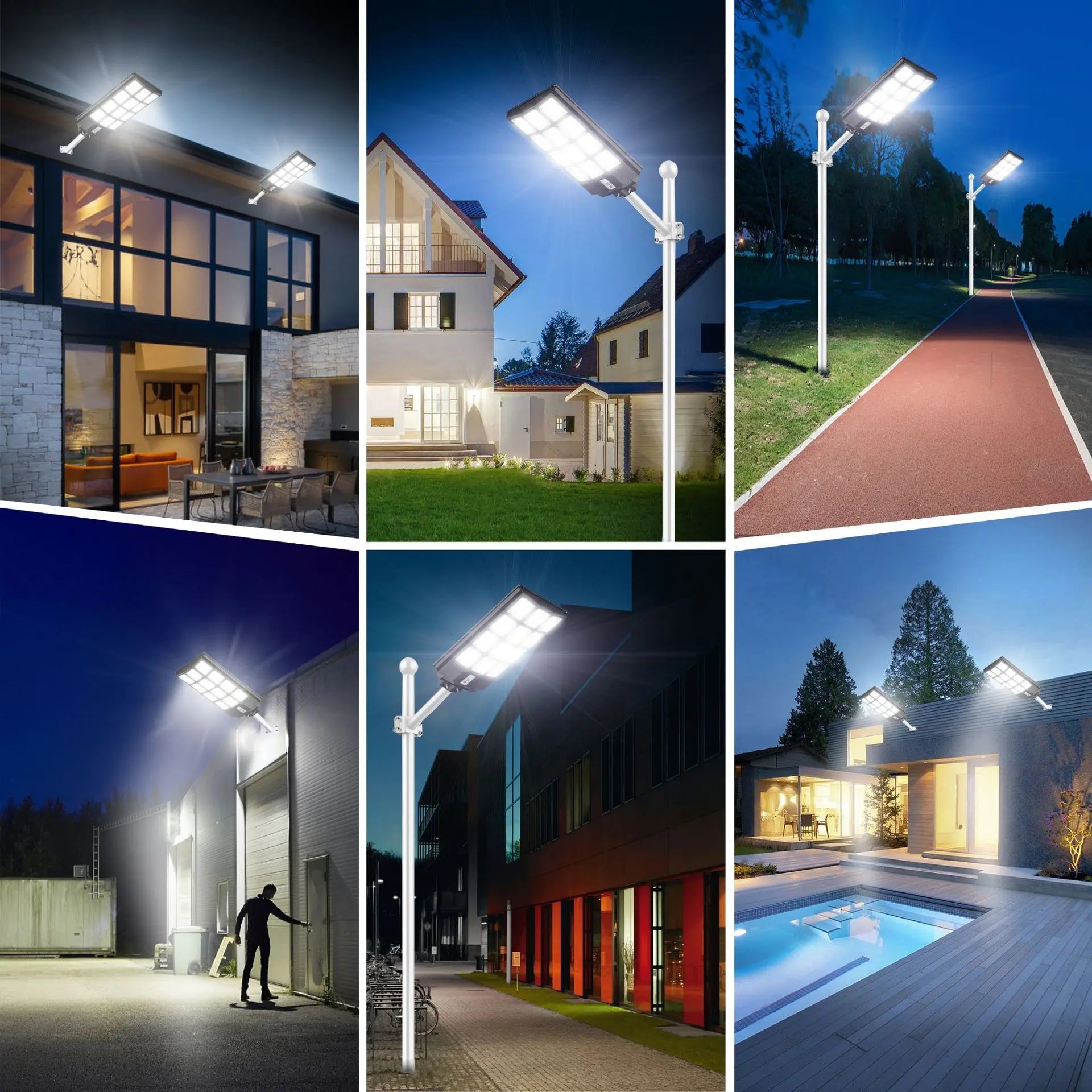 Solar Street Lights Outdoor Motion Detection Waterproof LED Flood Lights for Garden Path Wall Lighting SolarPowered Sun Light