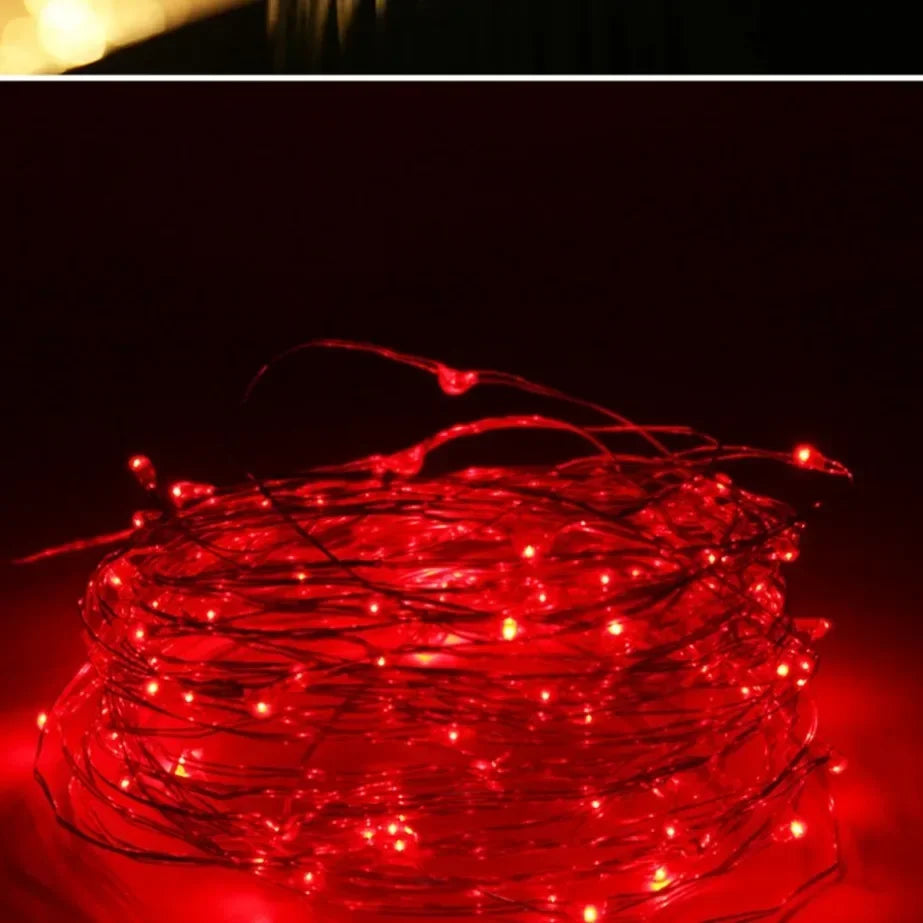 5M Waterproof Led Copper Wire Fairy Lights LED String Lights Battery Operated DIY Wedding Party Christmas Decoration Lights