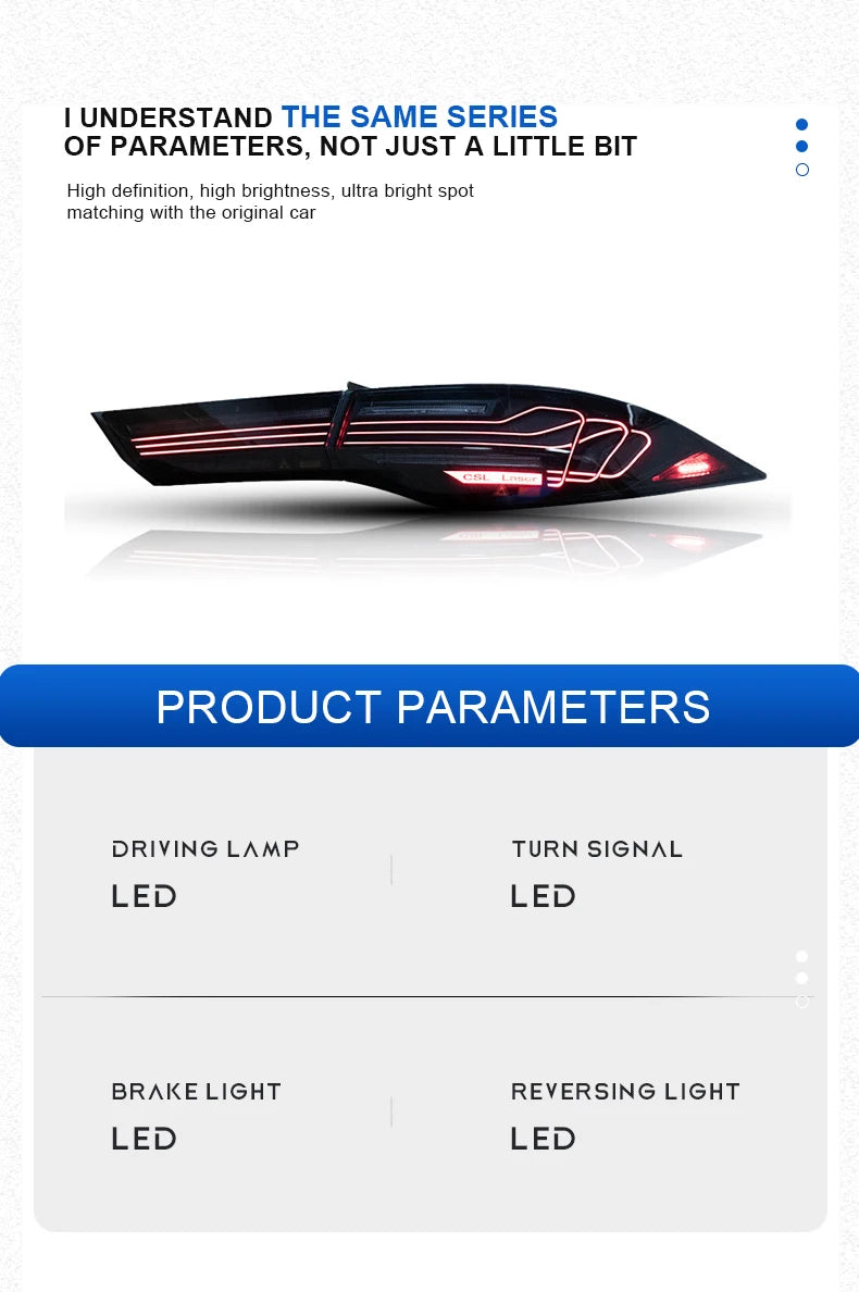 Taillight Tools New CSL Style Lights For GAC Trumpchi EMPOW 2021-2024 Tail Lamp Modified DRL LED Horse Race Car Accessories