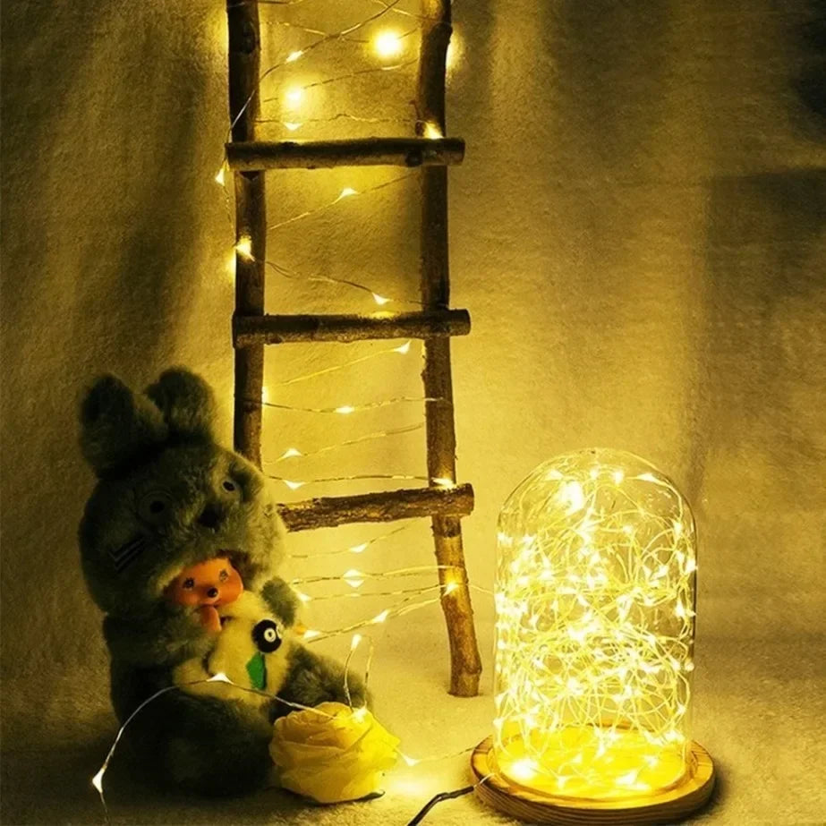 5M Waterproof Led Copper Wire Fairy Lights LED String Lights Battery Operated DIY Wedding Party Christmas Decoration Lights