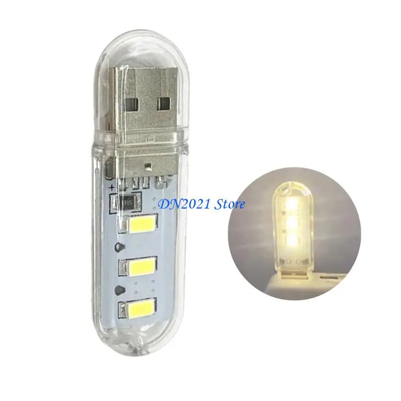 F3KE USB Power 6 LED Double Sided Night Lamp Delivering Balanced For Computer Use Home And Travel