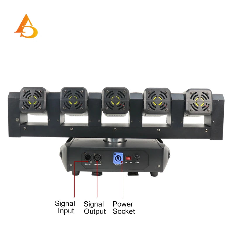 RGBW 4IN1 5X40W LED FIVE-HEAD BEAM Light DMX512 LED  Stage Lighting for Lighting Show DJ Disco Party Bar Wedding