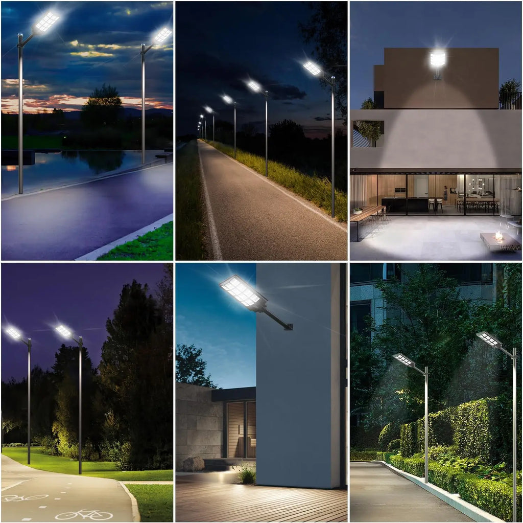 Solar Street Lights Outdoor Motion Detection Waterproof LED Flood Lights for Garden Path Wall Lighting SolarPowered Sun Light