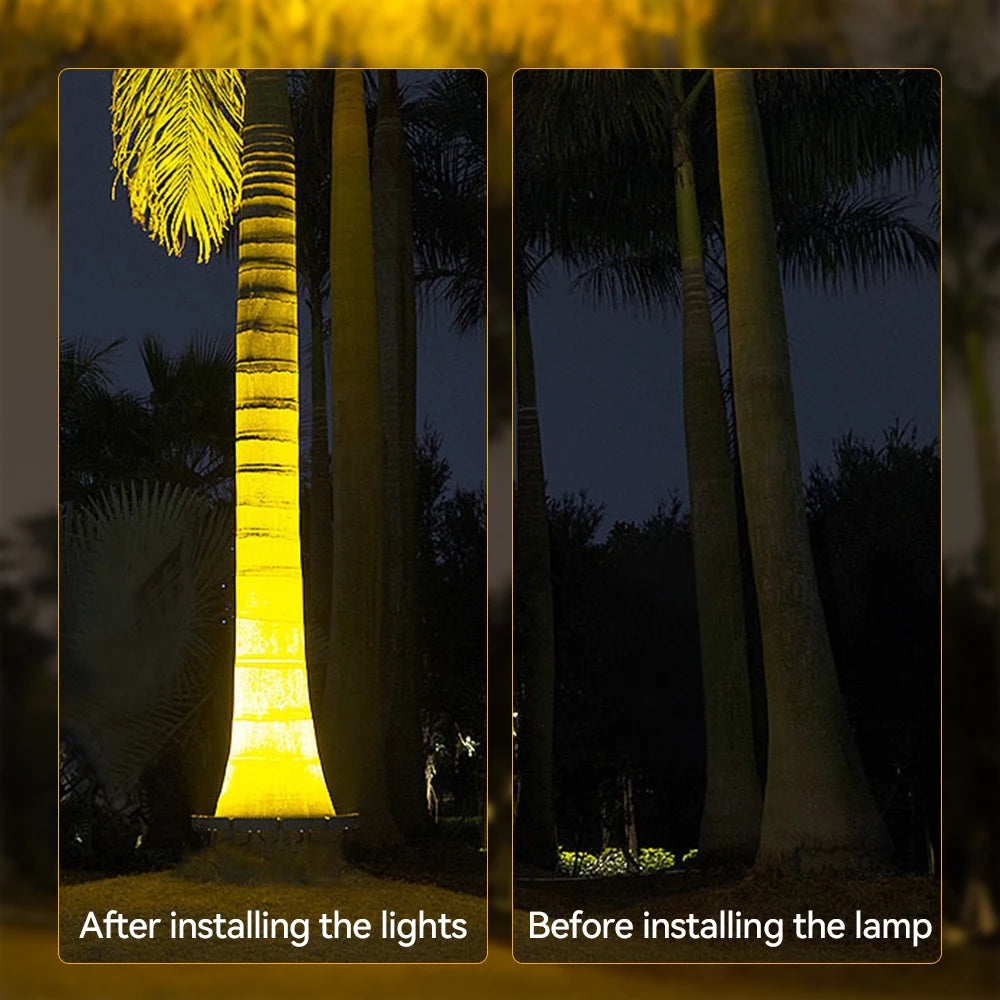 4PCS Led Garden Tree Hug Lights Night Projection Outdoor Landscape Lamp IP65 Waterproof For Home Decoration Garden Park Yard