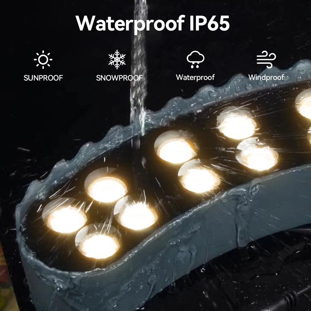 4PCS Led Garden Tree Hug Lights Night Projection Outdoor Landscape Lamp IP65 Waterproof For Home Decoration Garden Park Yard