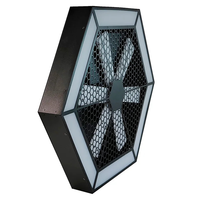 Vintage 150W LED Pixel Hexagonal Strobe Light DMX Bar Clear Night Club Stage Atmosphere Lights Blinder Flat Ceiling Pendant Lamp