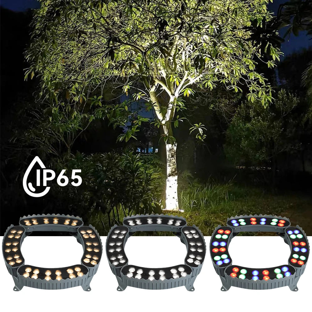 4PCS Led Garden Tree Hug Lights Night Projection Outdoor Landscape Lamp IP65 Waterproof For Home Decoration Garden Park Yard