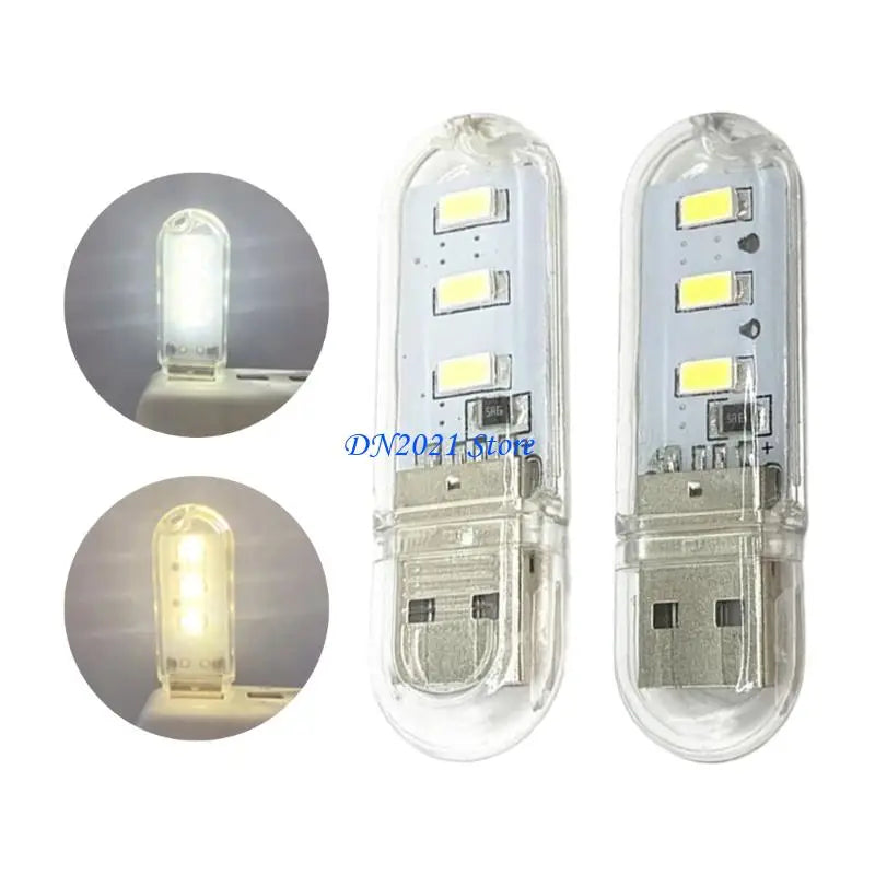 F3KE USB Power 6 LED Double Sided Night Lamp Delivering Balanced For Computer Use Home And Travel