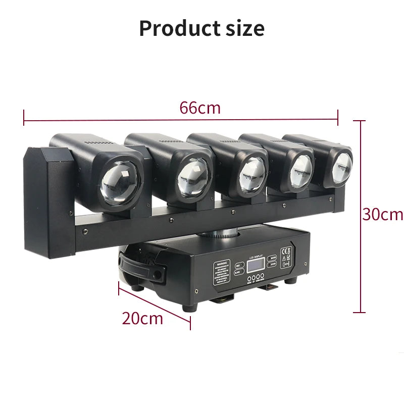 RGBW 4IN1 5X40W LED FIVE-HEAD BEAM Light DMX512 LED  Stage Lighting for Lighting Show DJ Disco Party Bar Wedding