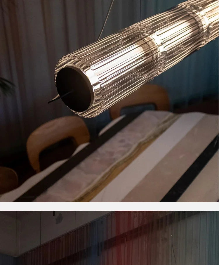 American Iron Cream Glass Floor Lamp, Dining Room Ceiling Lamp, LED Dimmable Metallic Lustre Lamp for Living Room Table Lamps
