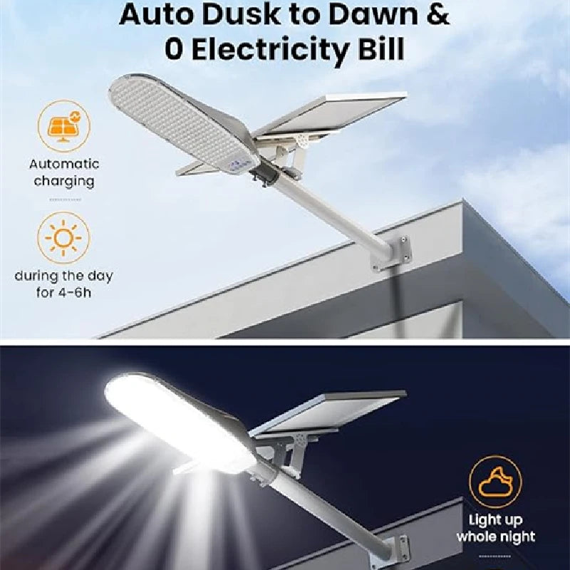 Modern Design Solar Street Lights Outdoor Human Motion Sensor Solar Lamp Super Bright 40000LM Waterproof IP67 Easy Install