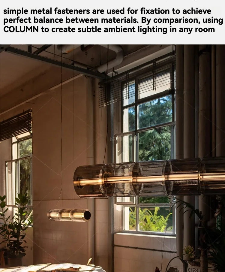 American Iron Cream Glass Floor Lamp, Dining Room Ceiling Lamp, LED Dimmable Metallic Lustre Lamp for Living Room Table Lamps