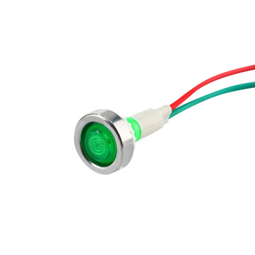 1/5/10pcs LED strip signal light circular power indicator light DC12V 10mm red green yellow blue white